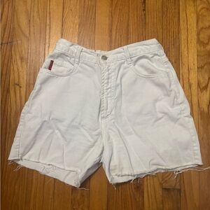 Bongo White Jean Shorts